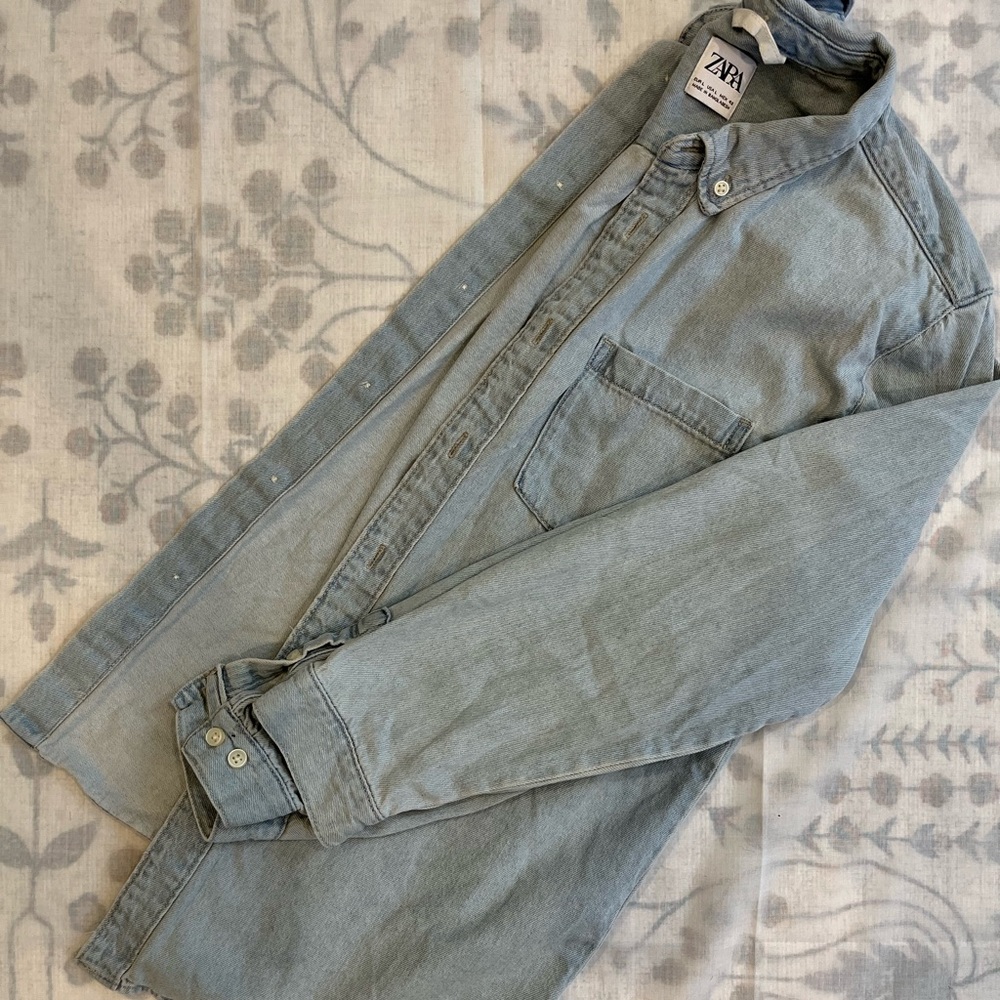 Zara Denim Button Down
